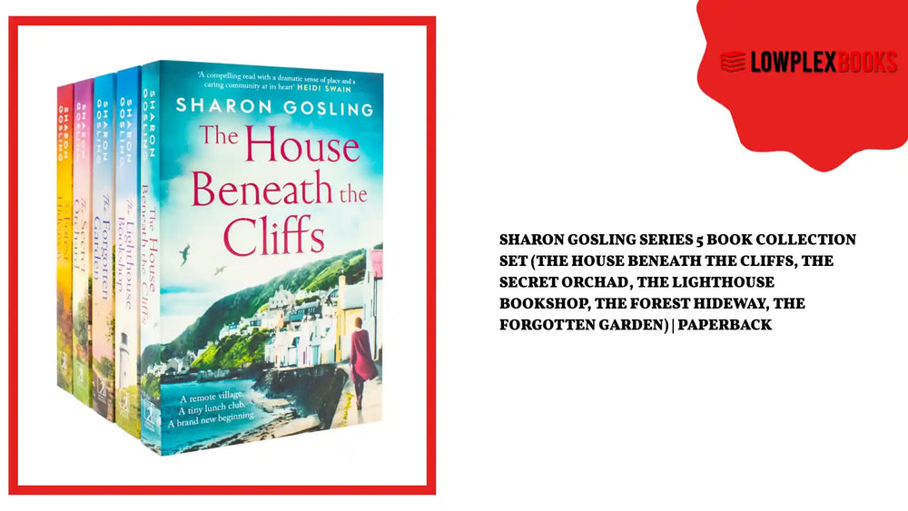 Sharon Gosling Series 5 Book Collection Set (The House Beneath The Cliffs, The Secret Orchad, The Lighthouse Bookshop, The Forest Hideway, The Forgotten Garden) | Paperback by@Outfy