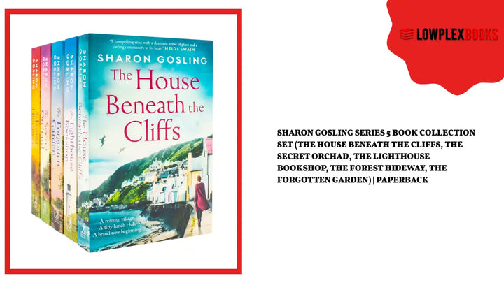 Sharon Gosling Series 5 Book Collection Set (The House Beneath The Cliffs, The Secret Orchad, The Lighthouse Bookshop, The Forest Hideway, The Forgotten Garden) | Paperback by@Outfy