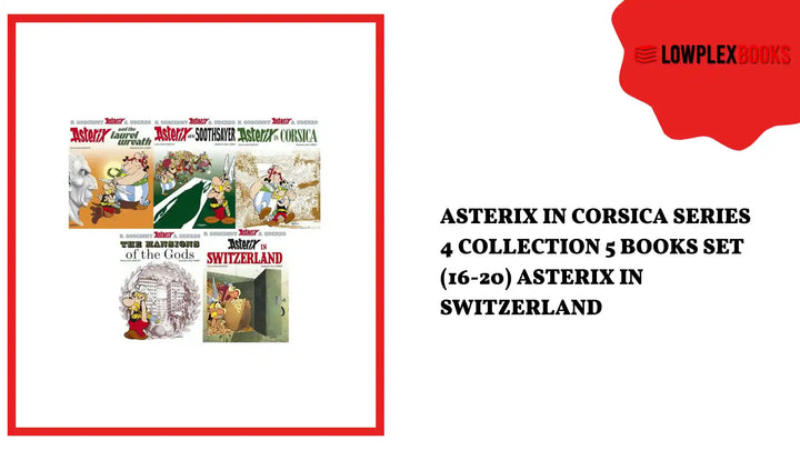 Asterix In Corsica Series 4 Collection 5 Books Set (16-20) Asterix In Switzerland by@Outfy