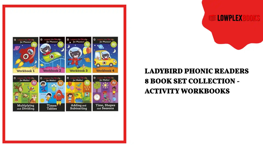 Ladybird Phonic Readers 8 Book Set Collection - Activity Workbooks by@Outfy