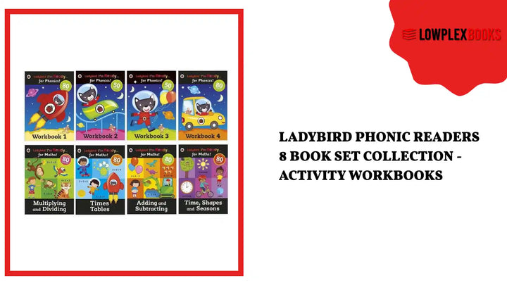 Ladybird Phonic Readers 8 Book Set Collection - Activity Workbooks by@Outfy