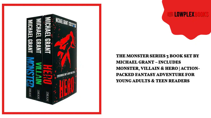 The Monster Series 3 Book Set by Michael Grant &ndash; Includes Monster, Villain &amp; Hero | Action-Packed Fantasy Adventure for Young Adults &amp; Teen Readers by@Outfy