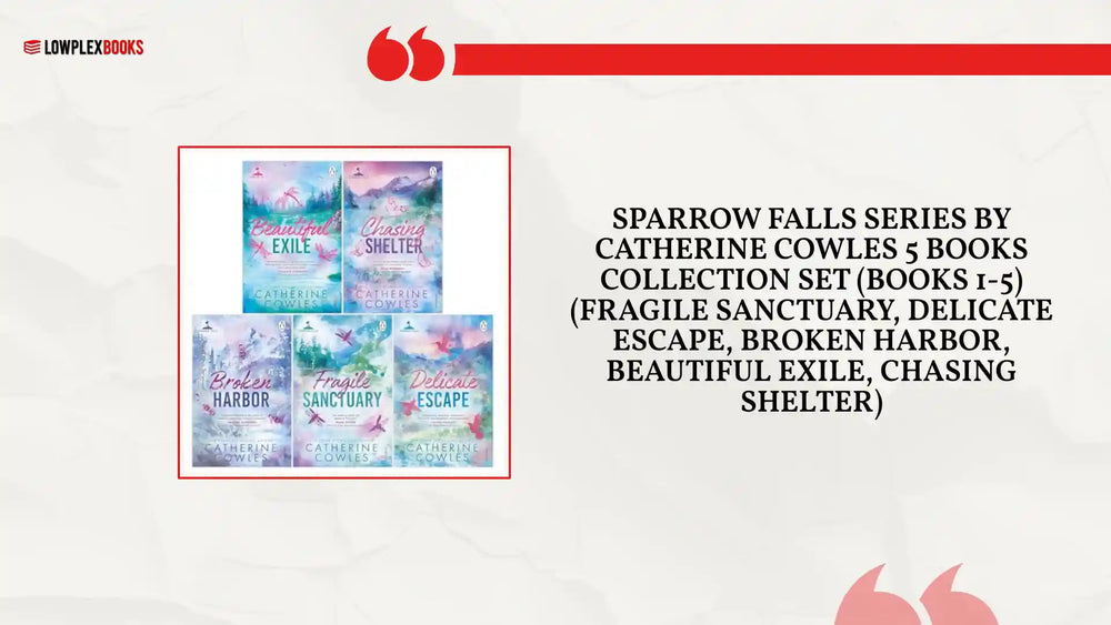 Sparrow Falls Series by Catherine Cowles 5 Books Collection Set (Books 1-5) (Fragile Sanctuary, Delicate Escape, Broken Harbor, Beautiful Exile, Chasing Shelter) by@Outfy