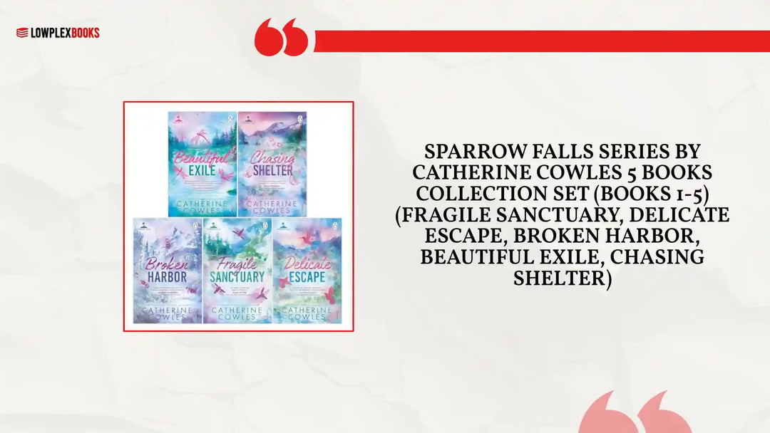 Sparrow Falls Series by Catherine Cowles 5 Books Collection Set (Books 1-5) (Fragile Sanctuary, Delicate Escape, Broken Harbor, Beautiful Exile, Chasing Shelter) by@Outfy