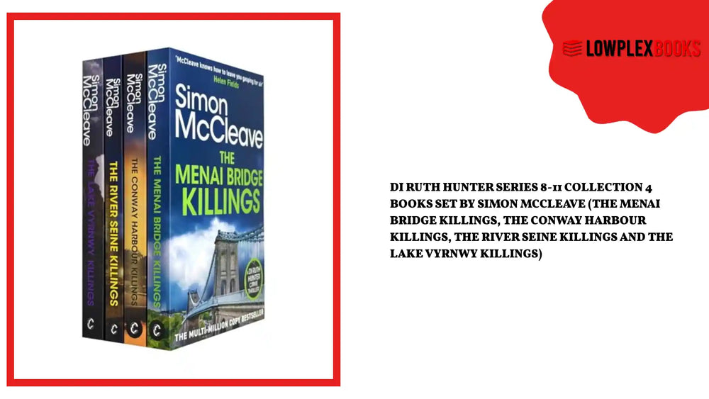 DI Ruth Hunter Series 8-11 Collection 4 Books Set By Simon McCleave (The Menai Bridge Killings, The Conway Harbour Killings, The River Seine Killings and The Lake Vyrnwy Killings) by@Outfy