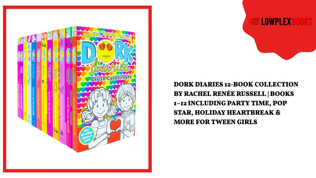 Dork Diaries 12-Book Collection by Rachel Ren&eacute;e Russell | Books 1&ndash;12 Including Party Time, Pop Star, Holiday Heartbreak &amp; More for Tween Girls by@Outfy