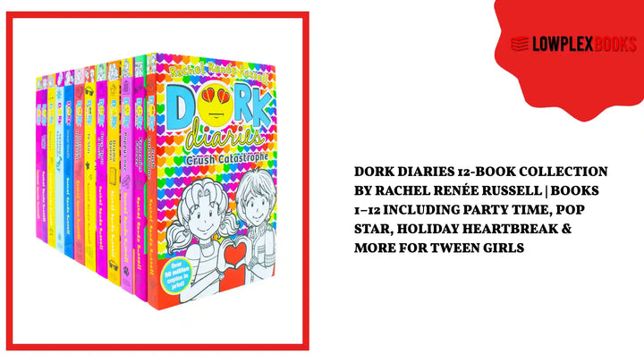 Dork Diaries 12-Book Collection by Rachel Ren&eacute;e Russell | Books 1&ndash;12 Including Party Time, Pop Star, Holiday Heartbreak &amp; More for Tween Girls by@Outfy