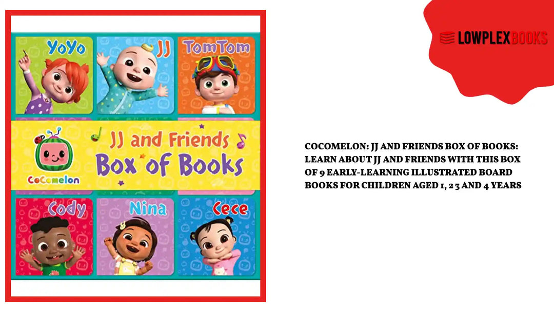 CoComelon: JJ and Friends Box of Books: Learn about JJ and friends with this box of 9 early-learning illustrated board books for children aged 1, 2 3 and 4 years by@Outfy