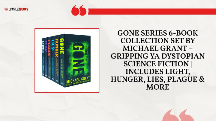Gone Series 6-Book Collection Set by Michael Grant &ndash; Gripping YA Dystopian Science Fiction | Includes Light, Hunger, Lies, Plague &amp; More by@Outfy