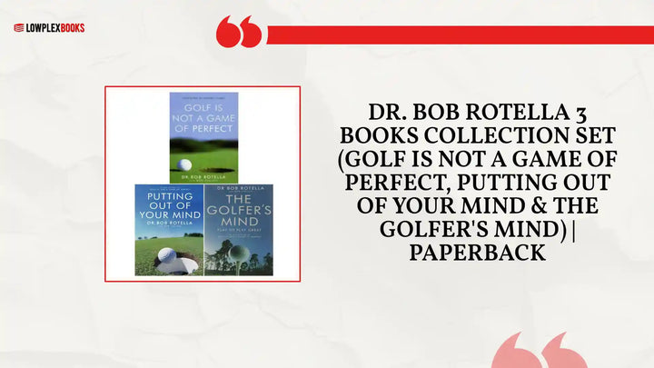 Dr. Bob Rotella 3 Books Collection Set (Golf is Not a Game of Perfect, Putting Out Of Your Mind &amp; The Golfer's Mind) | Paperback by@Outfy
