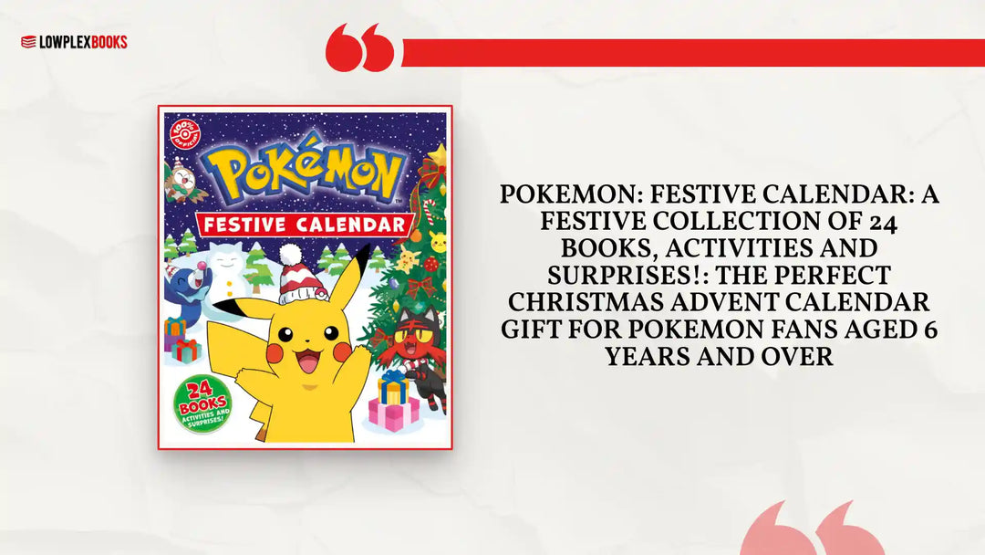 Pokemon: Festive Calendar: A festive collection of 24 books, activities and surprises!: The perfect Christmas Advent Calendar gift for Pokemon fans aged 6 years and over by@Outfy