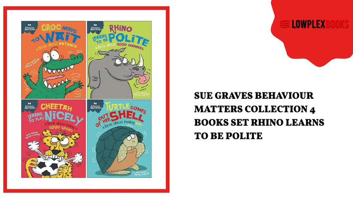 Sue Graves Behaviour Matters Collection 4 Books Set Rhino Learns to be Polite by@Outfy