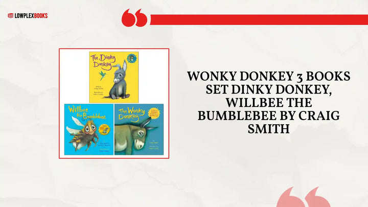 Wonky Donkey 3 Books Set Dinky Donkey, Willbee the Bumblebee by Craig Smith by@Outfy