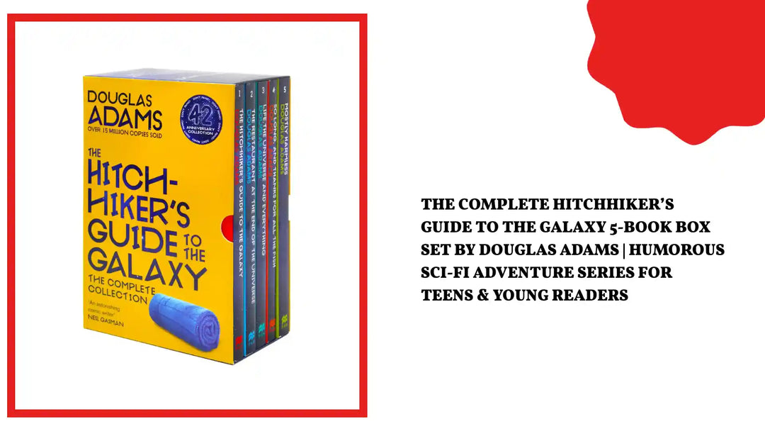 The Complete Hitchhiker&rsquo;s Guide to the Galaxy 5-Book Box Set by Douglas Adams | Humorous Sci-Fi Adventure Series for Teens &amp; Young Readers by@Outfy