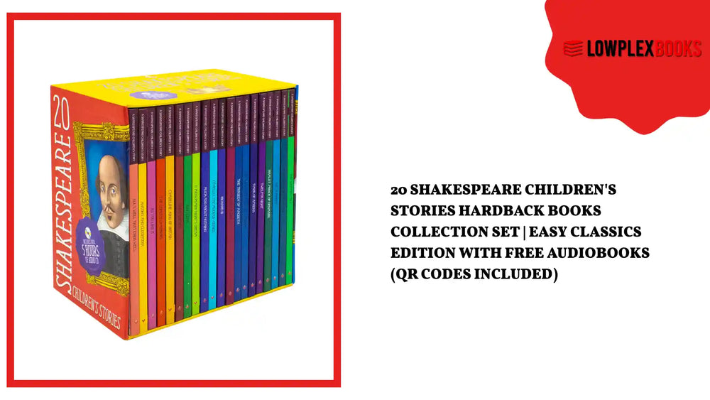 20 Shakespeare Children's Stories Hardback Books Collection Set | Easy Classics Edition with FREE Audiobooks (QR Codes Included) by@Outfy
