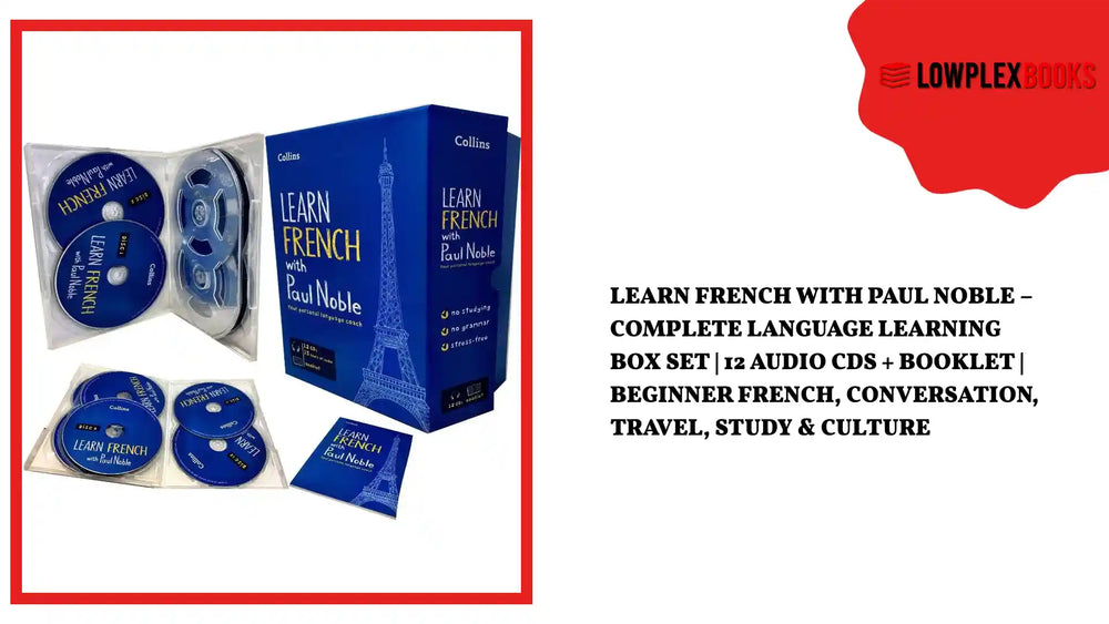 Learn French with Paul Noble &ndash; Complete Language Learning Box Set | 12 Audio CDs + Booklet | Beginner French, Conversation, Travel, Study &amp; Culture by@Outfy