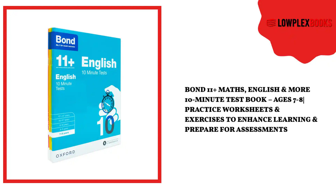 Bond 11+ Maths, English &amp; More 10-Minute Test Book &ndash; Ages 7-8| Practice Worksheets &amp; Exercises to Enhance Learning &amp; Prepare for Assessments by@Outfy