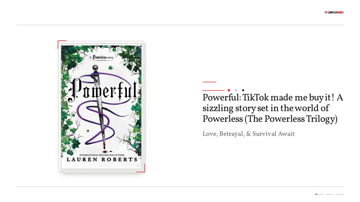 Powerful: TikTok made me buy it! A sizzling story set in the world of Powerless (The Powerless Trilogy) by@Outfy