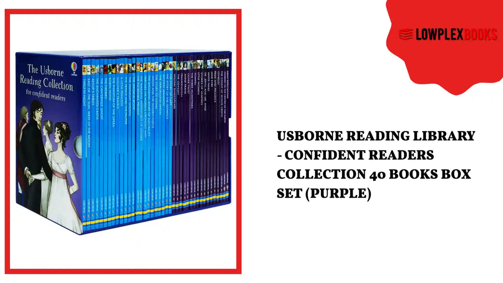 Usborne Reading Library - Confident Readers Collection 40 Books Box Set (Purple) by@Outfy