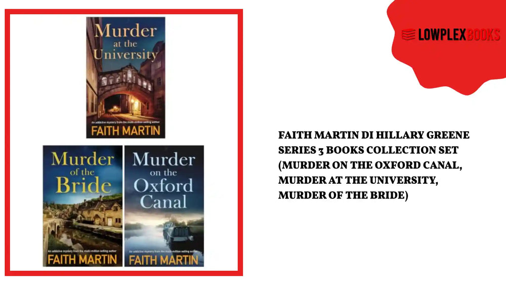 Faith Martin DI Hillary Greene Series 3 Books Collection Set (Murder on the Oxford Canal, Murder at the University, Murder of the Bride) by@Outfy