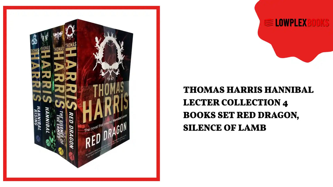 Thomas Harris Hannibal Lecter Collection 4 Books Set Red Dragon, Silence of Lamb by@Outfy