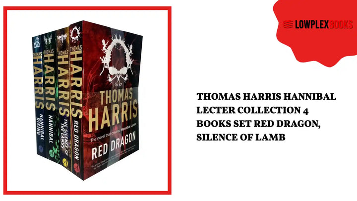 Thomas Harris Hannibal Lecter Collection 4 Books Set Red Dragon, Silence of Lamb by@Outfy