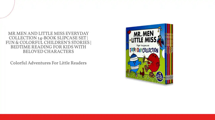 Mr Men and Little Miss Everyday Collection 14-Book Slipcase Set | Fun &amp; Colorful Children's Stories | Bedtime Reading for Kids with Beloved Characters by@Outfy
