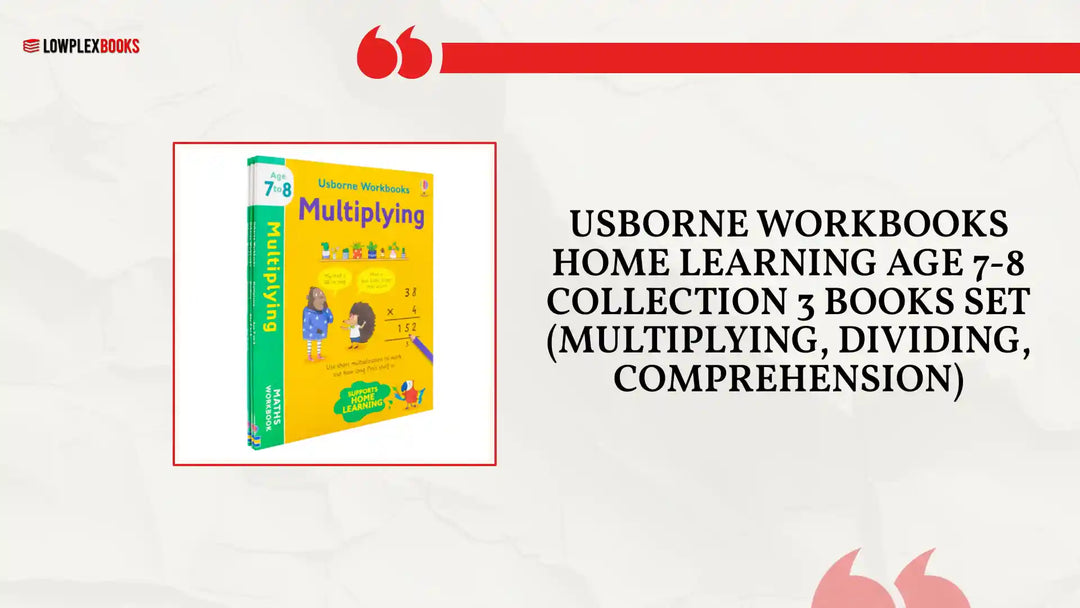 Usborne Workbooks Home Learning Age 7-8 Collection 3 Books Set (Multiplying, Dividing, Comprehension) by@Outfy