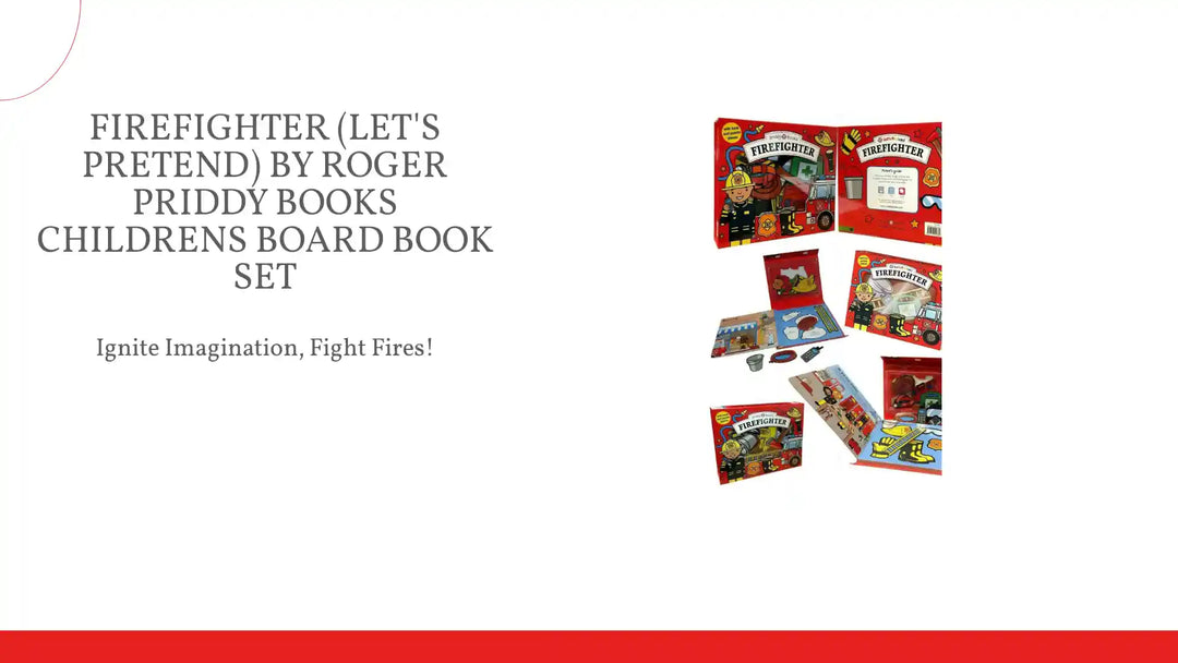 Firefighter (Let's Pretend) By Roger Priddy Books Childrens Board Book Set by@Outfy