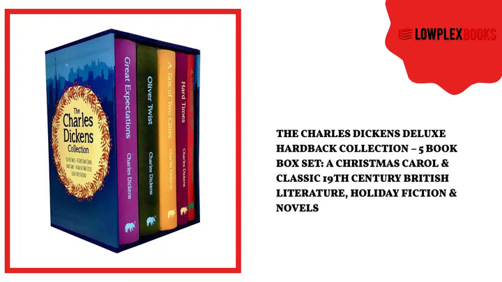 The Charles Dickens Deluxe Hardback Collection &ndash; 5 Book Box Set: A Christmas Carol &amp; Classic 19th Century British Literature, Holiday Fiction &amp; Novels by@Outfy