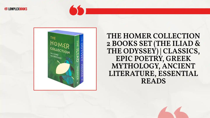The Homer Collection 2 Books Set (The Iliad &amp; The Odyssey) | Classics, Epic Poetry, Greek Mythology, Ancient Literature, Essential Reads by@Outfy