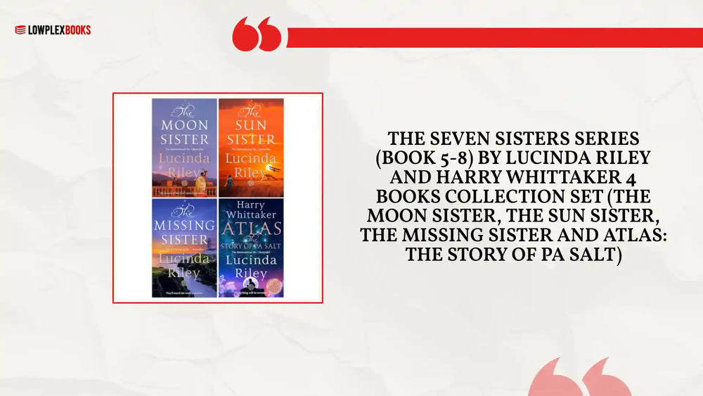 The Seven Sisters Series (Book 5-8) By Lucinda Riley and Harry Whittaker 4 Books Collection Set (The Moon Sister, The Sun Sister, The Missing Sister and Atlas: The Story of Pa Salt) by@Outfy