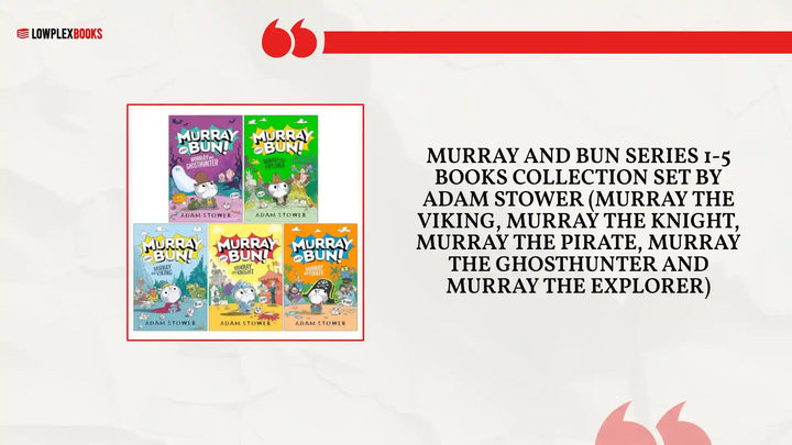 Murray and Bun Series 1-5 Books Collection Set By Adam Stower (Murray the Viking, Murray the Knight, Murray the Pirate, Murray the Ghosthunter and Murray the Explorer) by@Outfy