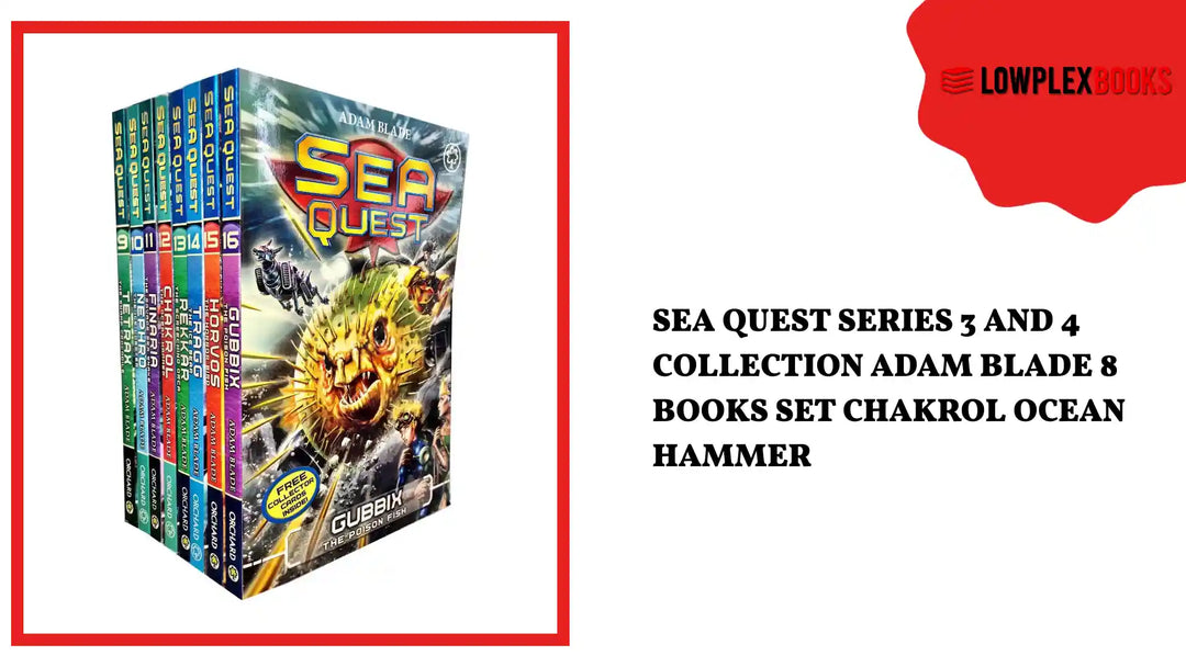 Sea Quest Series 3 and 4 Collection Adam Blade 8 Books Set Chakrol Ocean Hammer by@Outfy