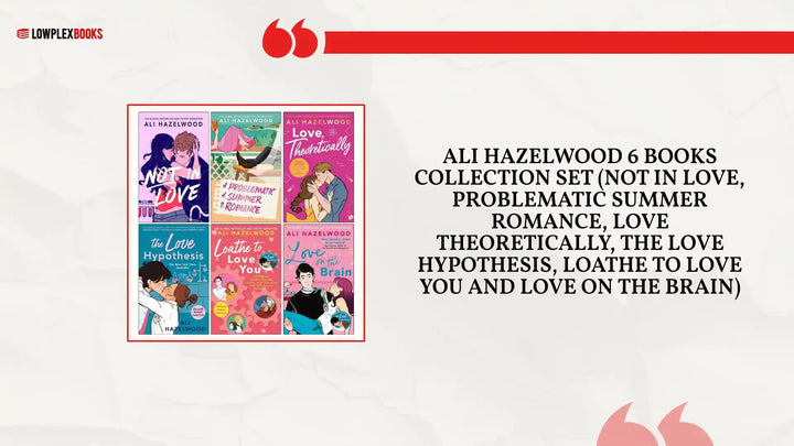 Ali Hazelwood 6 Books Collection Set (Not in Love, Problematic Summer Romance, Love Theoretically, The Love Hypothesis, Loathe To Love You and Love on the Brain) by@Outfy