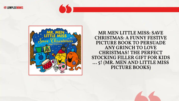 Mr Men Little Miss: Save Christmas: A funny festive picture book to persuade any Grinch to love Christmas! The perfect stocking filler gift for kids ... 5! (Mr. Men and Little Miss Picture Books) by@Outfy