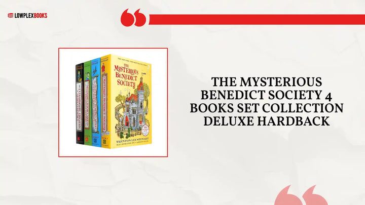The Mysterious Benedict Society 4 Books Set Collection Deluxe Hardback by@Outfy