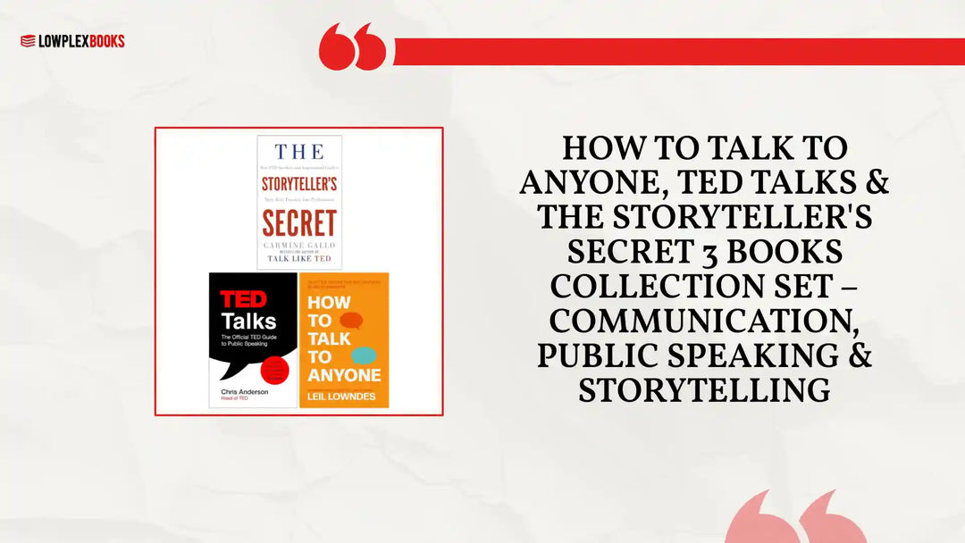 How to Talk to Anyone, TED Talks &amp; The Storyteller's Secret 3 Books Collection Set &ndash; Communication, Public Speaking &amp; Storytelling by@Outfy