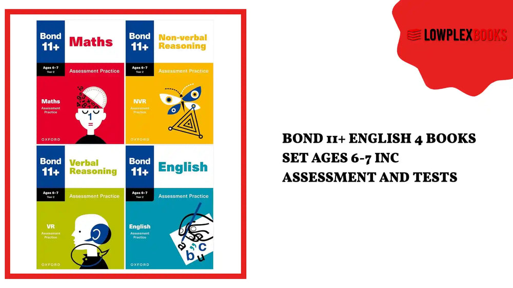 Bond 11+ English 4 Books Set Ages 6-7 Inc Assessment and Tests by@Outfy