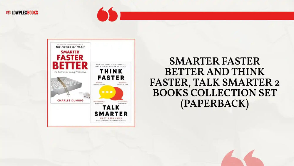Smarter Faster Better and Think Faster, Talk Smarter 2 Books Collection Set (Paperback) by@Outfy