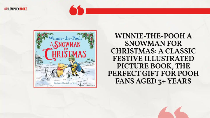 Winnie-the-Pooh A Snowman for Christmas: A Classic Festive Illustrated Picture Book, the Perfect Gift for Pooh fans aged 3+ years by@Outfy