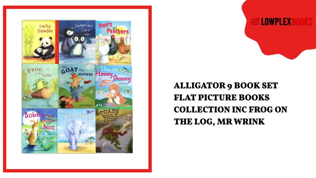 Alligator 9 Book Set Flat Picture Books Collection Inc Frog On The Log, Mr Wrink by@Outfy
