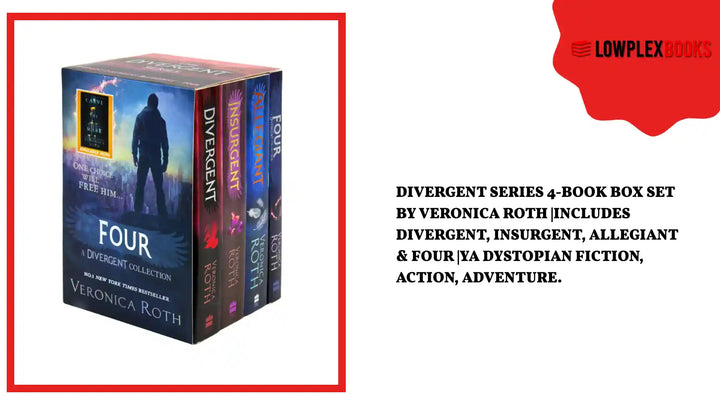 Divergent Series 4-Book Box Set by Veronica Roth |Includes Divergent, Insurgent, Allegiant &amp; Four |YA Dystopian Fiction, Action, Adventure. by@Outfy