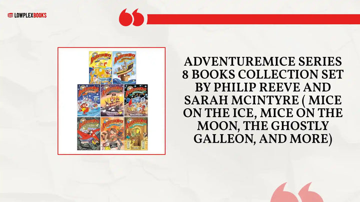 Adventuremice Series 8 Books Collection Set by Philip Reeve and Sarah McIntyre ( Mice on the Ice, Mice on the Moon, The Ghostly Galleon, and More) by@Outfy