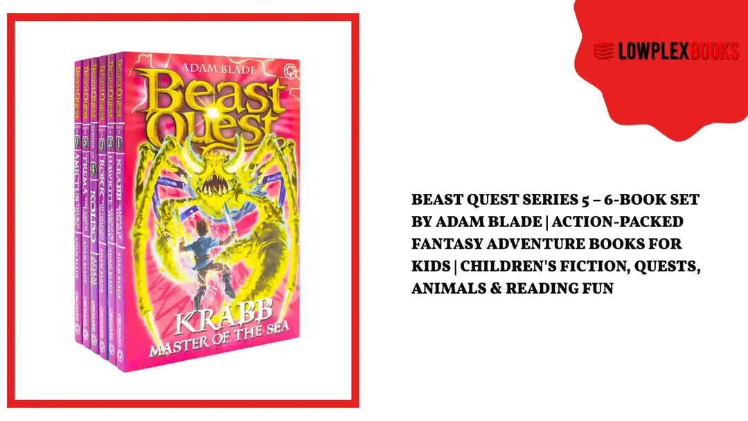 Beast Quest Series 5 &ndash; 6-Book Set by Adam Blade | Action-Packed Fantasy Adventure Books for Kids | Children's Fiction, Quests, Animals &amp; Reading Fun by@Outfy