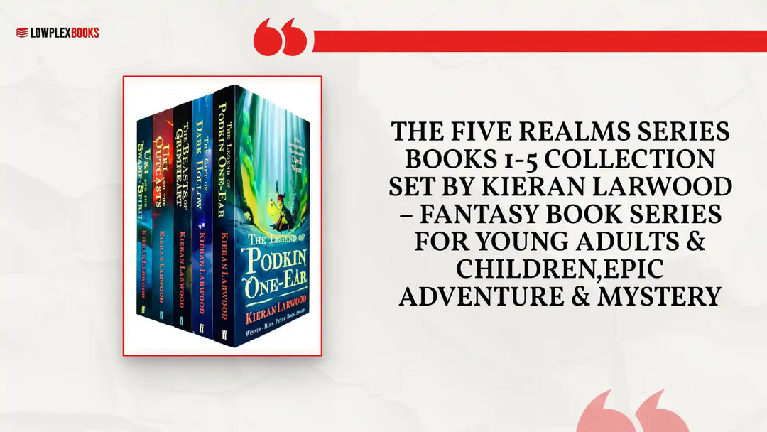 The Five Realms Series Books 1-5 Collection Set by Kieran Larwood &ndash; Fantasy Book Series for Young Adults &amp; Children,Epic Adventure &amp; Mystery by@Outfy