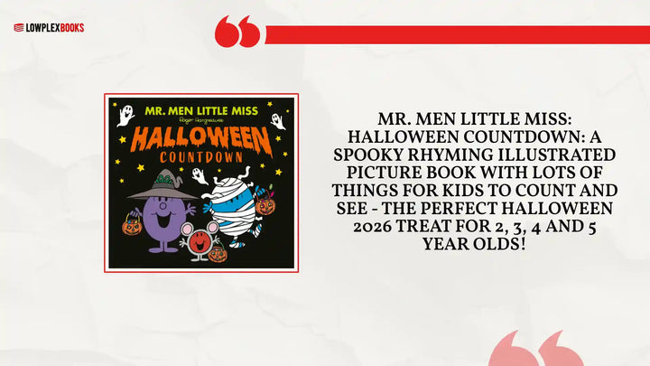 Mr. Men Little Miss: Halloween Countdown: A spooky rhyming illustrated picture book with lots of things for kids to count and see - the perfect Halloween 2026 treat for 2, 3, 4 and 5 year olds! by@Outfy