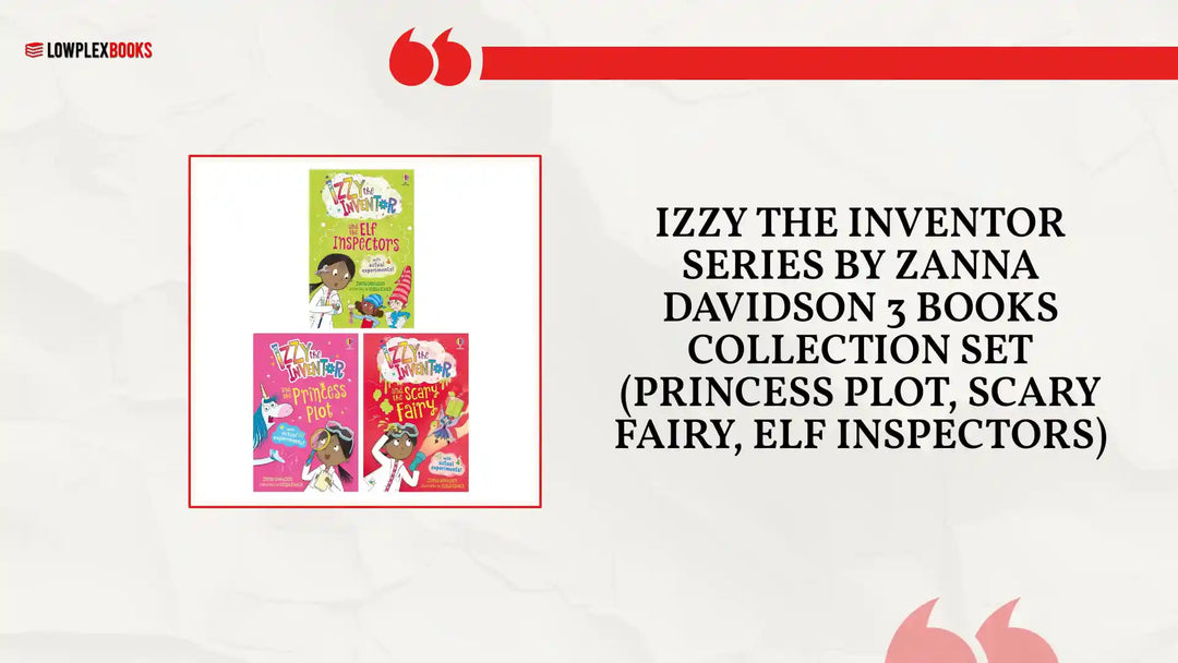 Izzy the Inventor Series By Zanna Davidson 3 Books Collection Set (Princess Plot, Scary Fairy, Elf Inspectors) by@Outfy