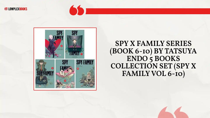 Spy x Family Series (Book 6-10) by Tatsuya Endo 5 Books Collection Set (Spy x Family Vol 6-10) by@Outfy