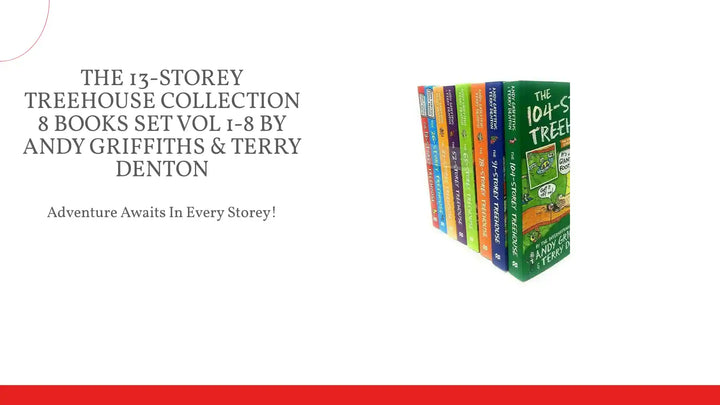 The 13-Storey Treehouse Collection 8 Books Set Vol 1-8 By Andy Griffiths &amp; Terry Denton by@Outfy